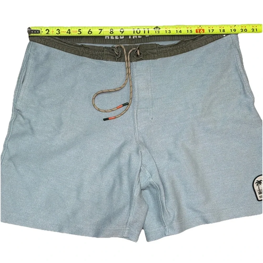 Howler Brothers Bros Men's Cotton Blend 38x8 Blue‎ Shorts Drawstring Pockets